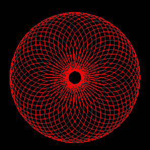 Hypotrochoid curve