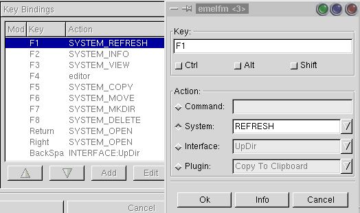 emelfm keys dialog